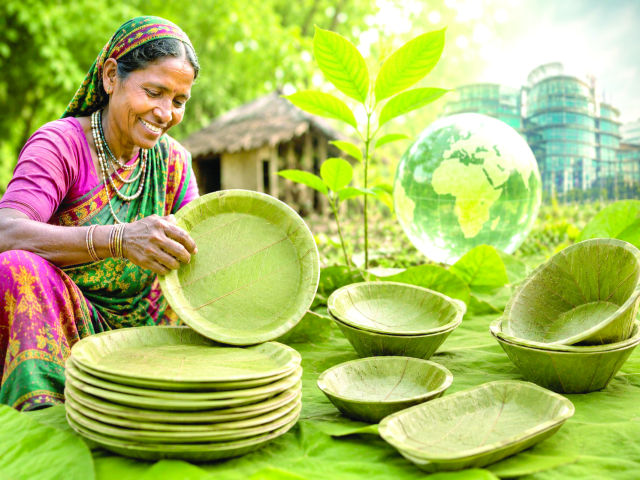 भारतीय आदिवासींच्या साळपानांच्या ताटांची युरोपपर्यंत झेप