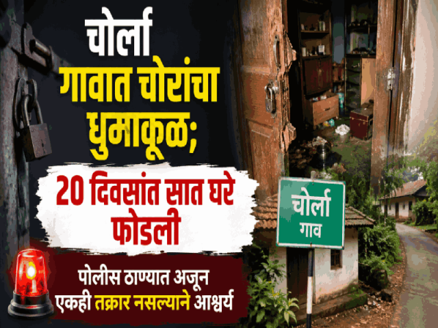 चोर्ला गावात चोरांचा धुमाकूळ; २० दिवसांत सात घरे फोडली