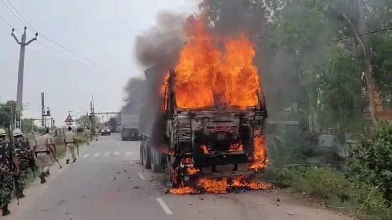 बिहारमध्ये चौथ्या दिवशीही हिंसाचार