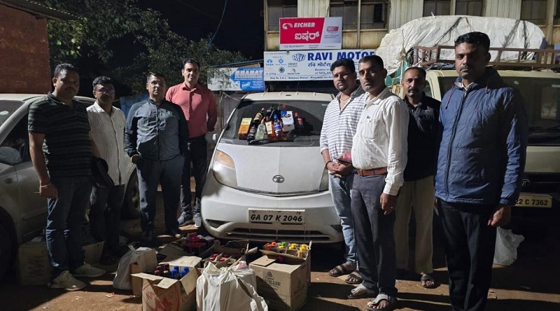 बेळगावात १ लाखाची बेकायदेशीर गोवा बनावटीची दारू जप्त