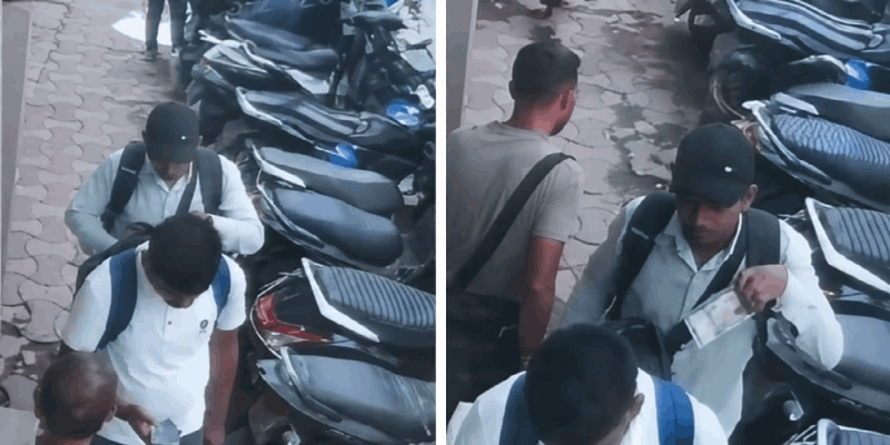 भररस्त्यात फोनवर बोलताना मागून ५.५० लाखांची चोरी