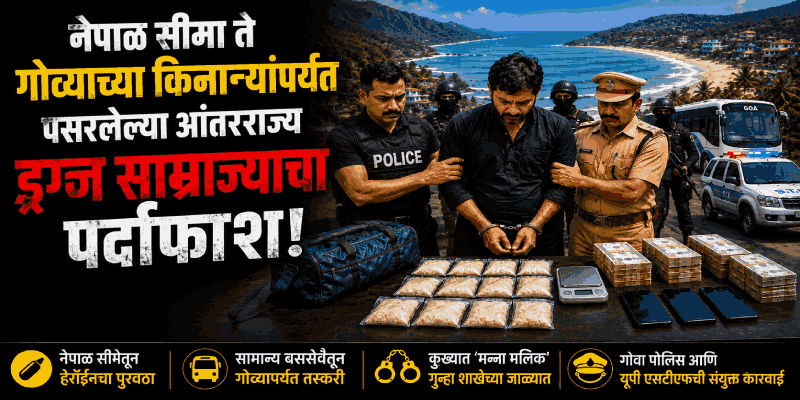 नेपाळ सीमा ते गोव्याच्या किनाऱ्यांपर्यंत पसरलेल्या आंतरराज्य ड्रग्ज साम्राज्याचा पर्दाफाश!
