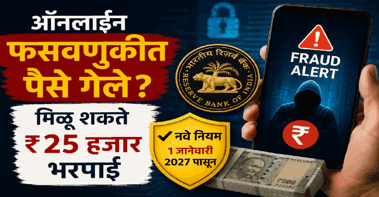 ऑनलाईन फसवणुकीत पैसे गेले? आरबीआयच्या नव्या नियमांमुळे मिळू शकते २५ हजार रुपयांपर्यंत भरपाई