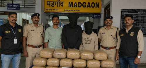 मडगाव रेल्वे स्थानकावर १५ लाखांचा गांजा जप्त; एनसीबीची कारवाई