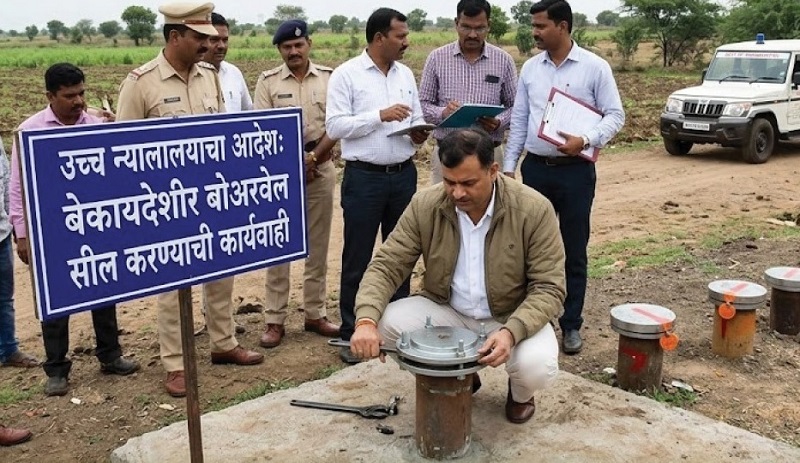 ऑगस्टपासून बेकायदा बोअरवेल करणार सील