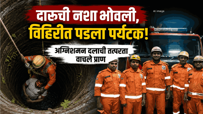 दारूची नशा पर्यटकाला भोवली; वागातोर येथे पडला खोल विहिरीत
