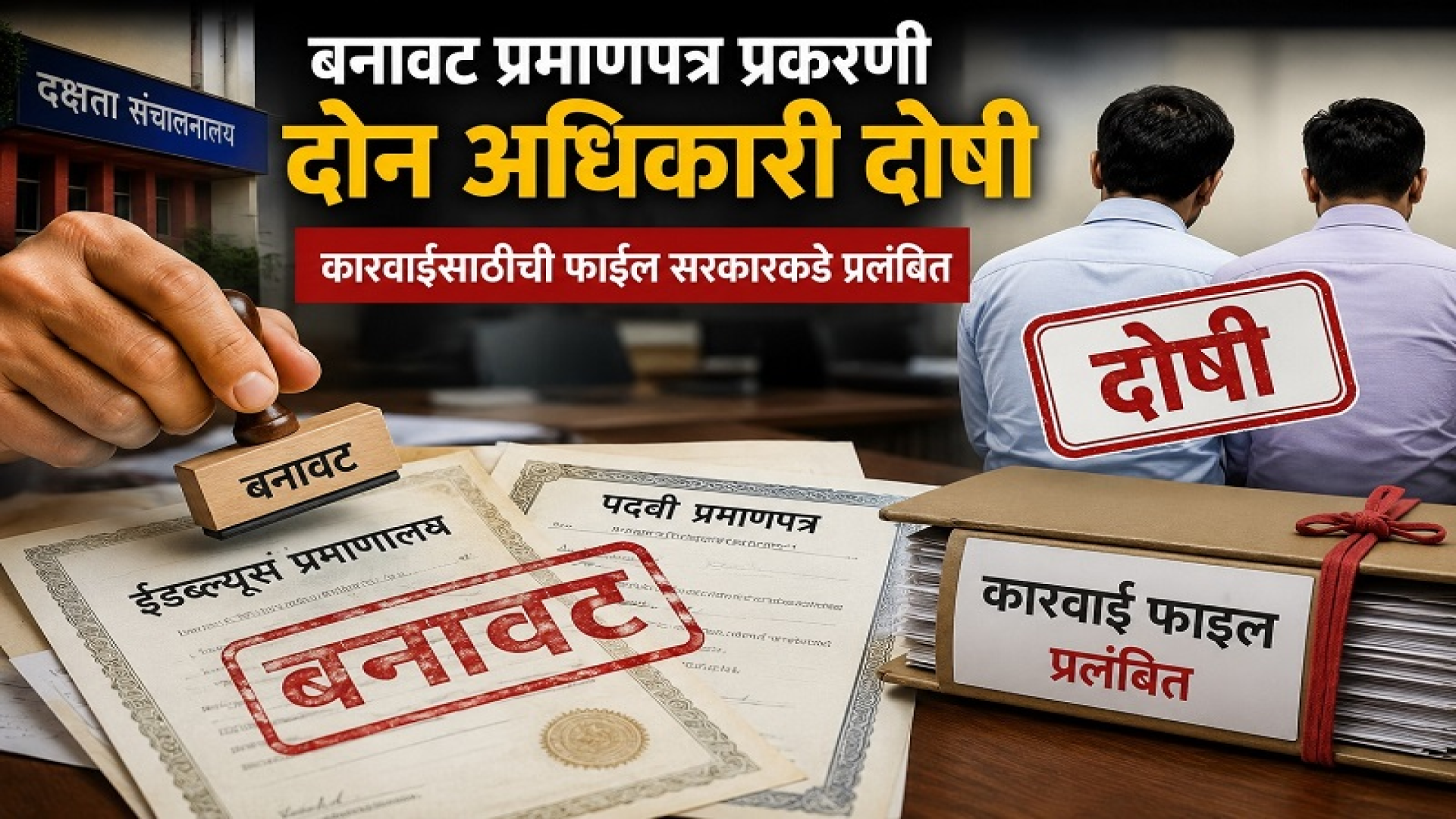 बोगस प्रमाणपत्रांचा धक्का; दोन अधिकारी अडचणीत