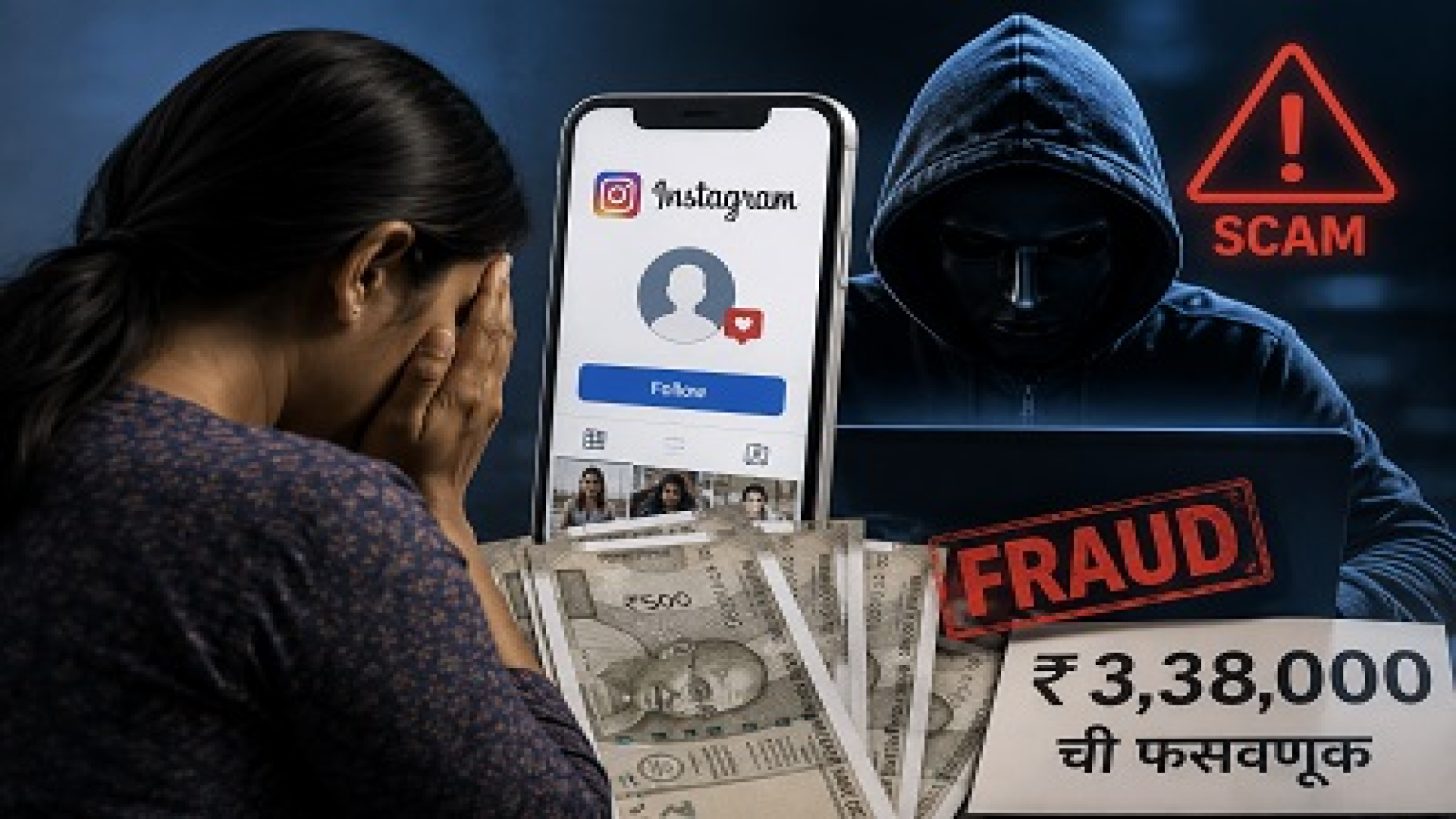 इन्स्टाग्रामवरील मैत्री पडली महागात; नावेलीतील महिलेची ३.३८ लाखांची फसवणूक