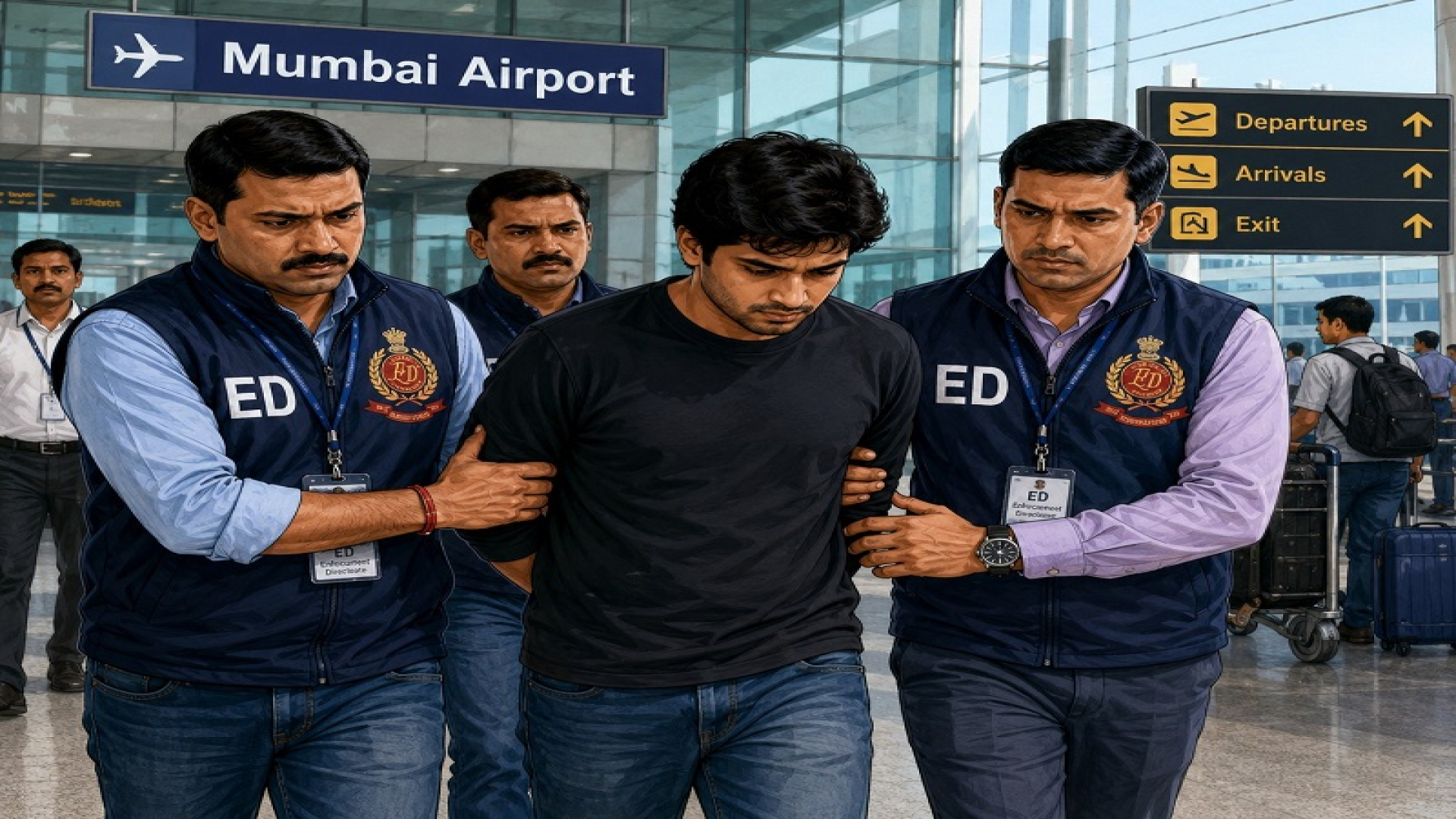 मुंबई विमानतळावर ईडीने ड्रग्ज तस्कराच्या आवळल्या मुसक्या