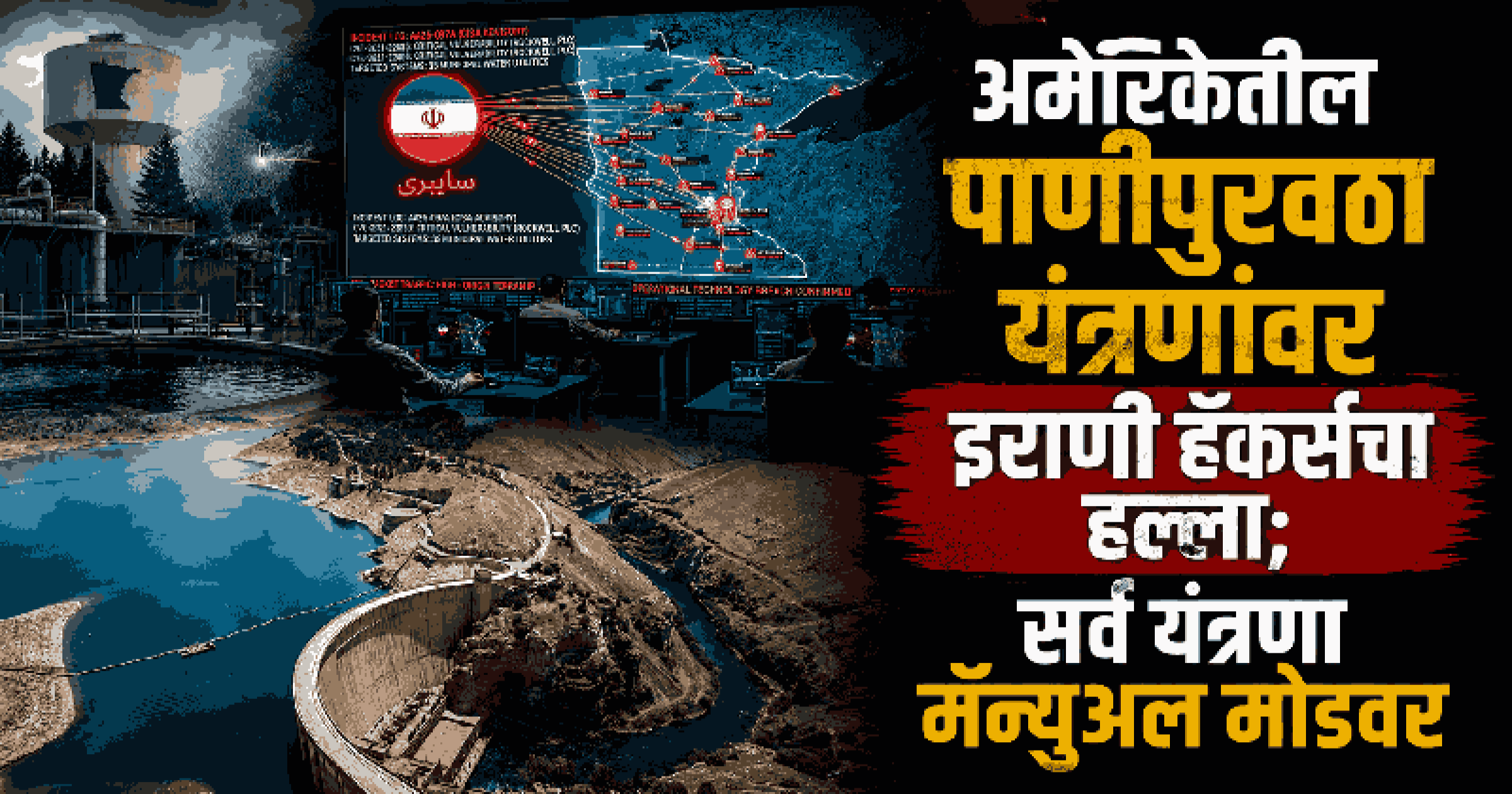 अमेरिकेच्या जलप्रकल्पांवर इराणचा सायबर सर्जिकल स्ट्राइक! पाणी विषारी करण्याचा थरारक कट