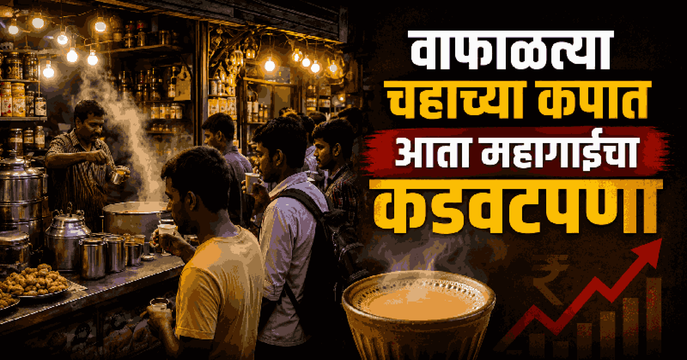 कपभर चहाचा गोडवाही झाला महाग! कामगारवर्गाचे दैनंदिनी बजेट कोलमडले