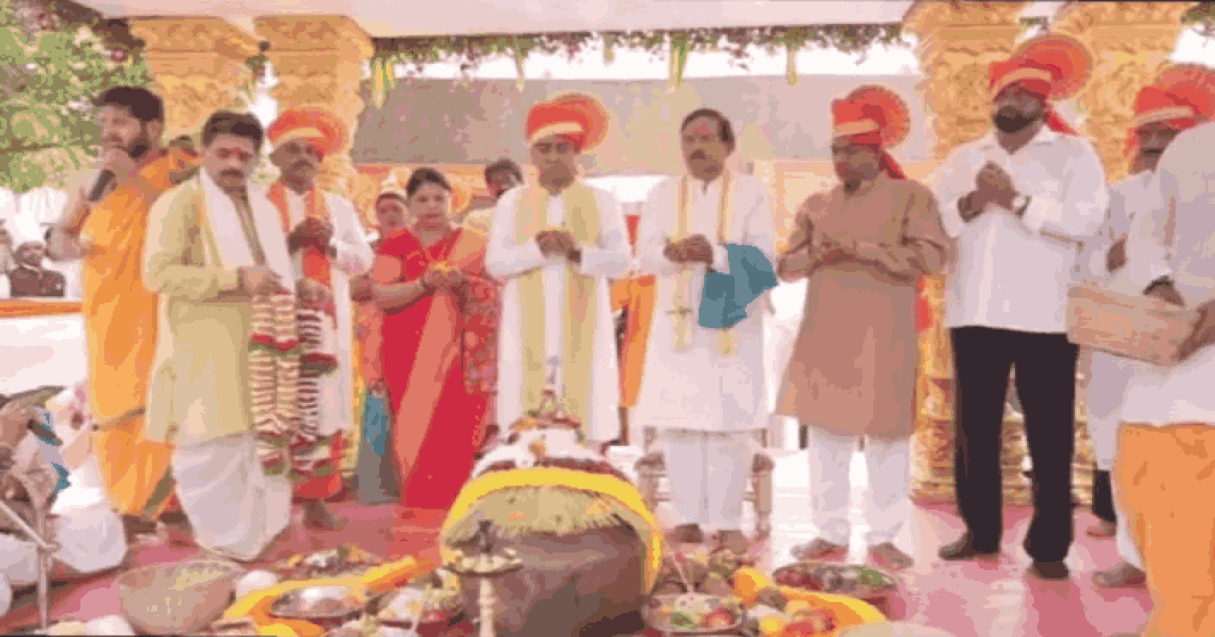 दिवाडी येथील कोटीतीर्थावर मुख्यंमंत्र्यांच्या हस्ते गंगा पूजन, उदकशांती