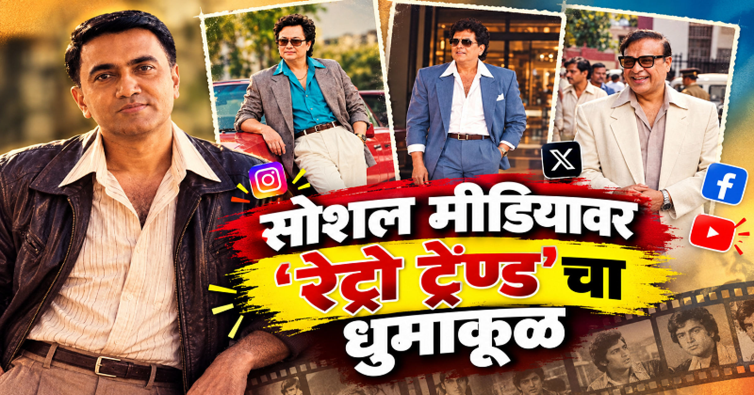 सोशल मीडियावर ‘रेट्रो ट्रेण्ड’चा धुमाकूळ