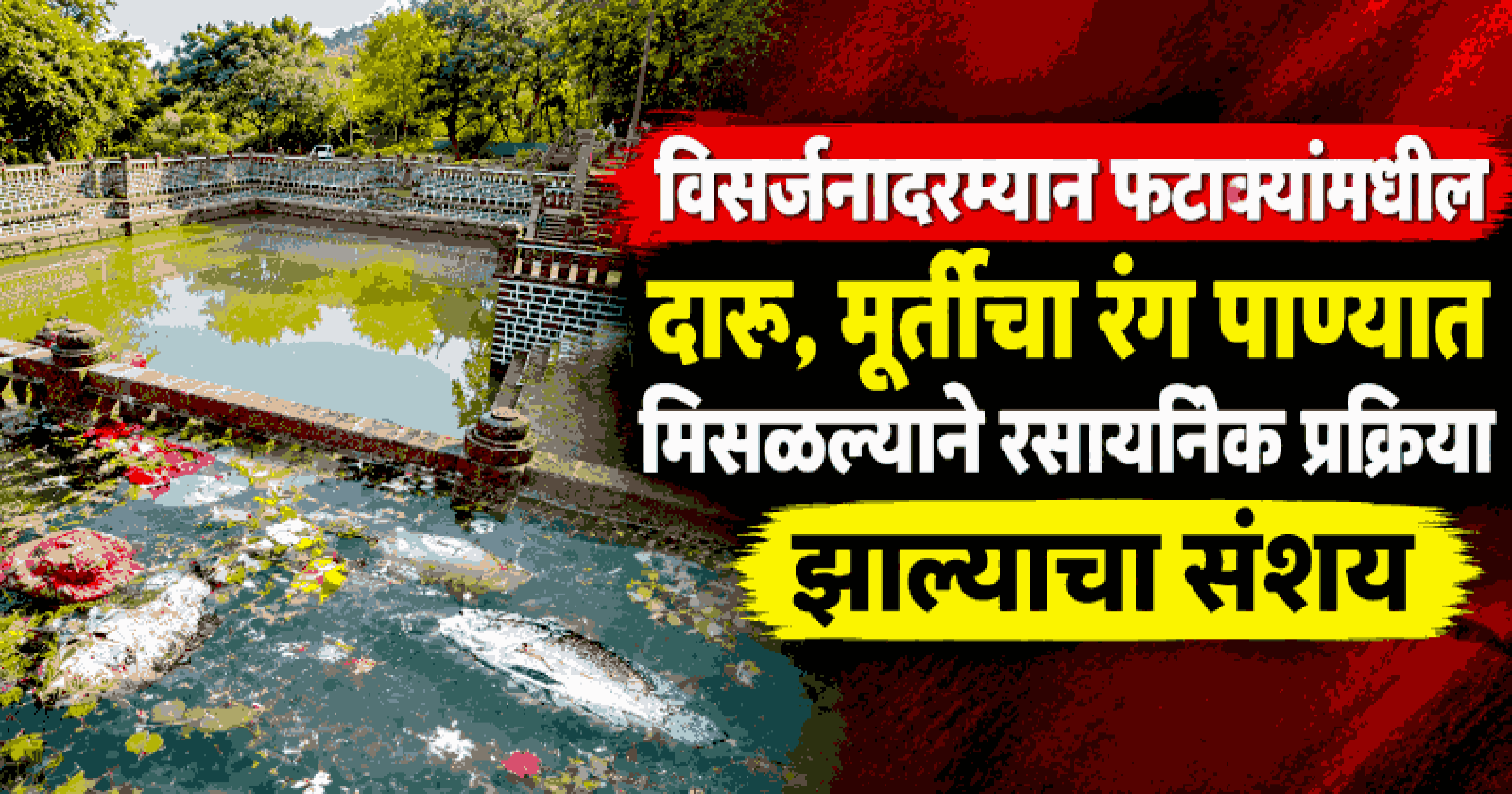 फोंडा येथील श्री कपिलेश्वरी देवस्थानाच्या तलावात मृत मासे