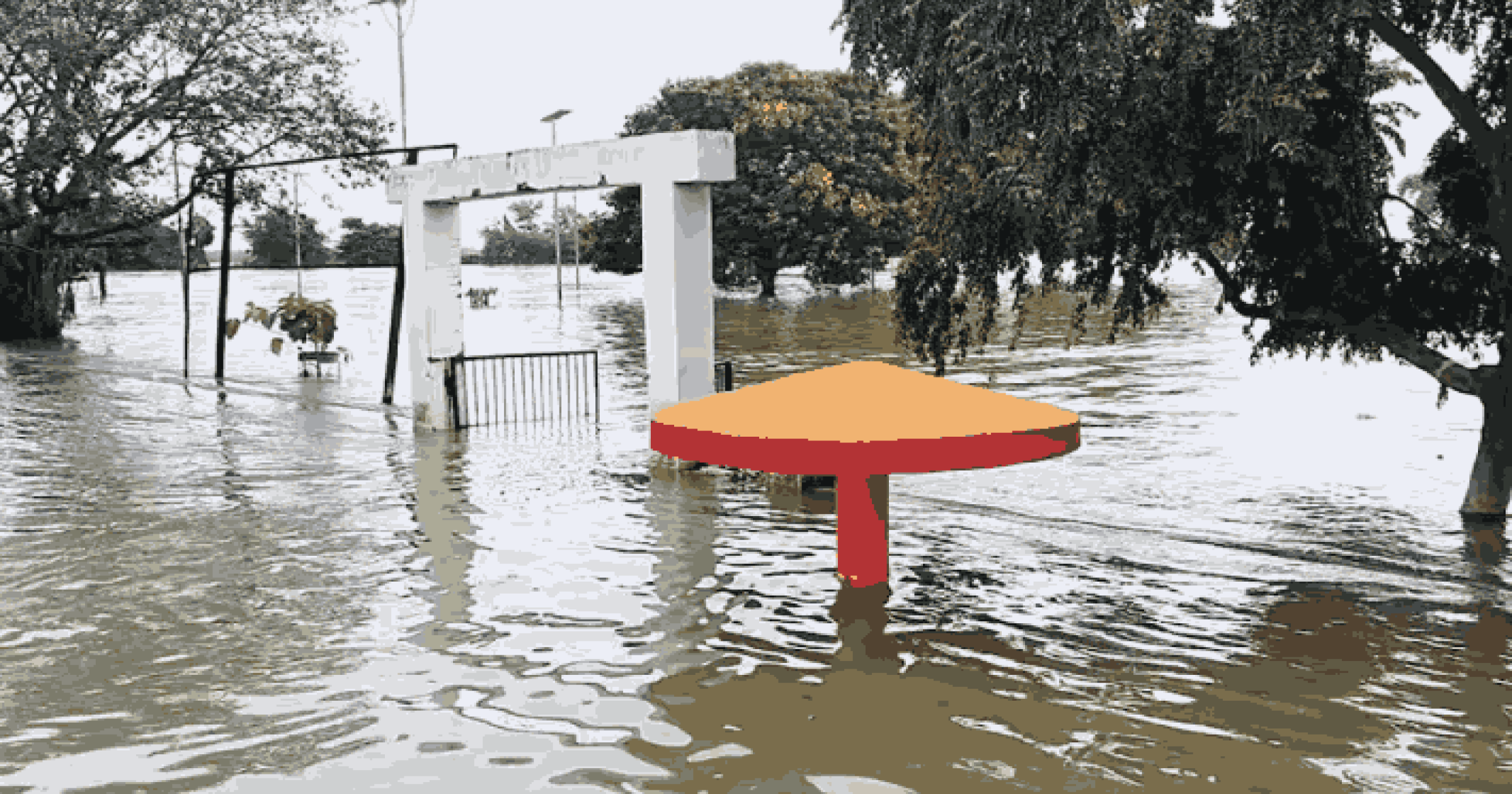 नेपाळमधील मुसळधार पावसाचा तडाखा; गंडक नदीच्या तटबंदीला भगदाड