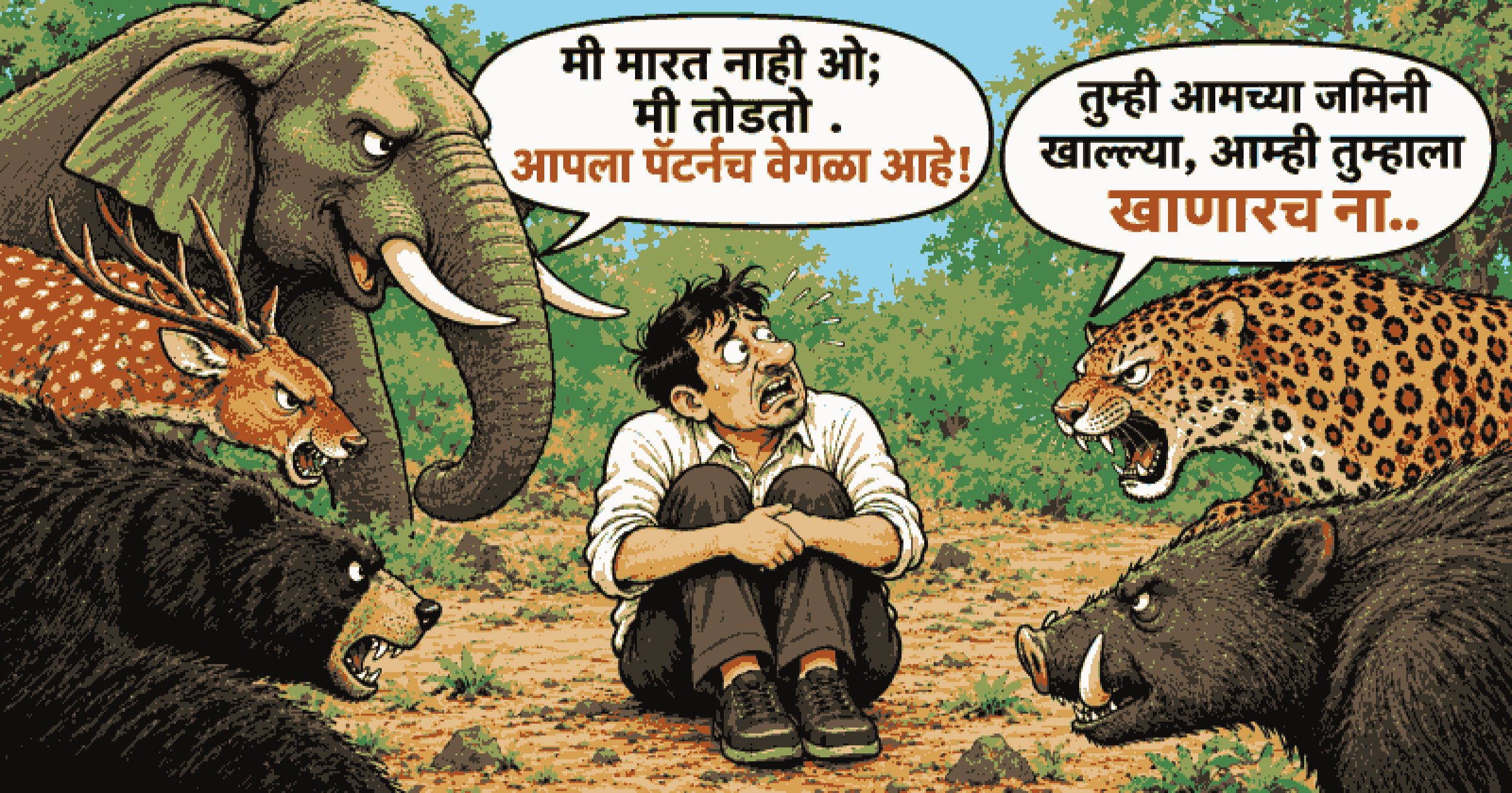 मानव-वन्यजीव संघर्ष : प्रत्यक्ष कृतीची गरज