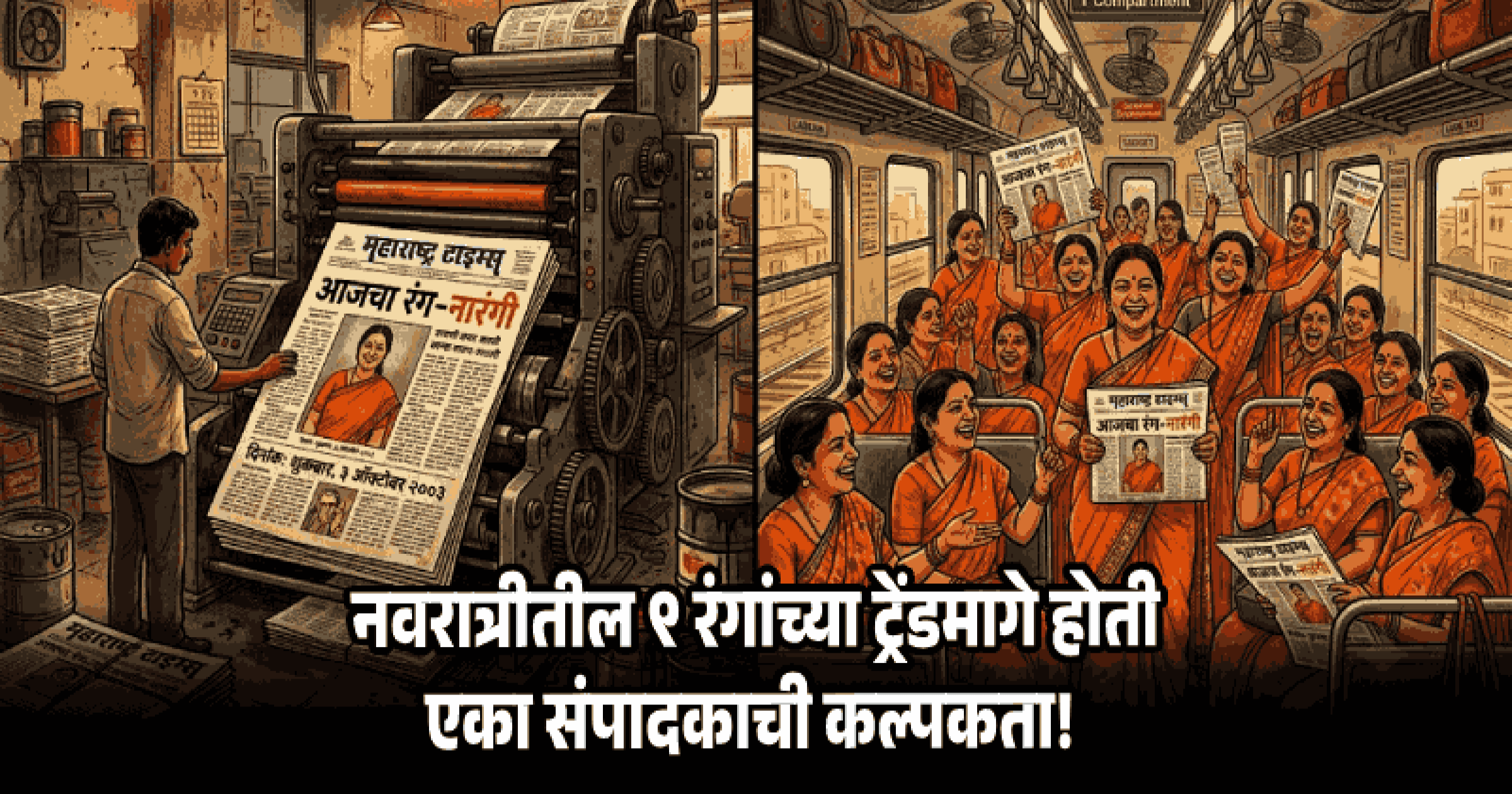 ट्रेंड ते परंपरा: नवरात्रीचे ९ रंग आणि एका वृत्तपत्राच्या मार्केटिंग स्ट्रेटेजीची रंजक कहाणी