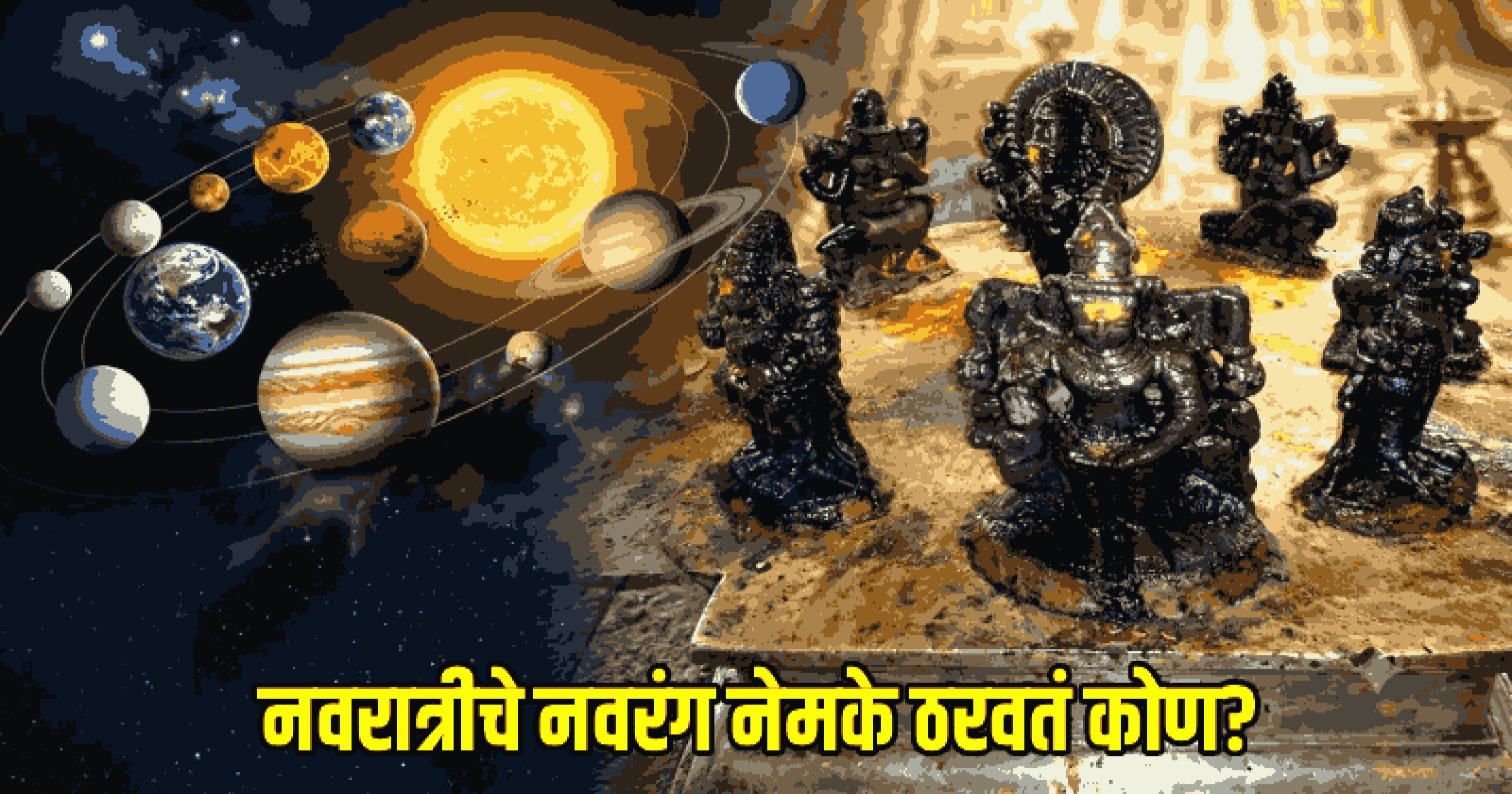 नवरात्रीचे नवरंग नेमके ठरवतं कोण?