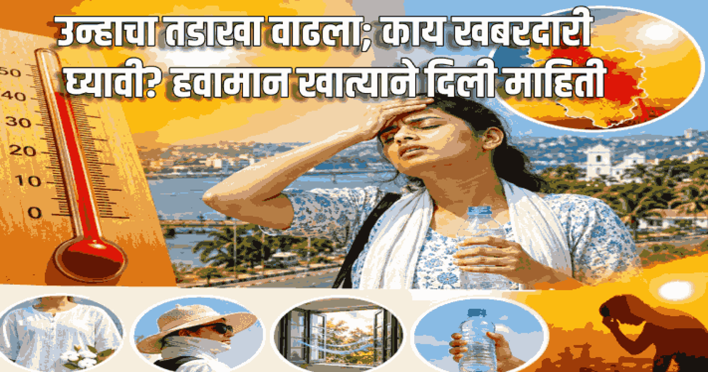 उन्हाचा तडाखा वाढला; काय खबरदारी घ्यावी? हवामान खात्याने दिली माहिती