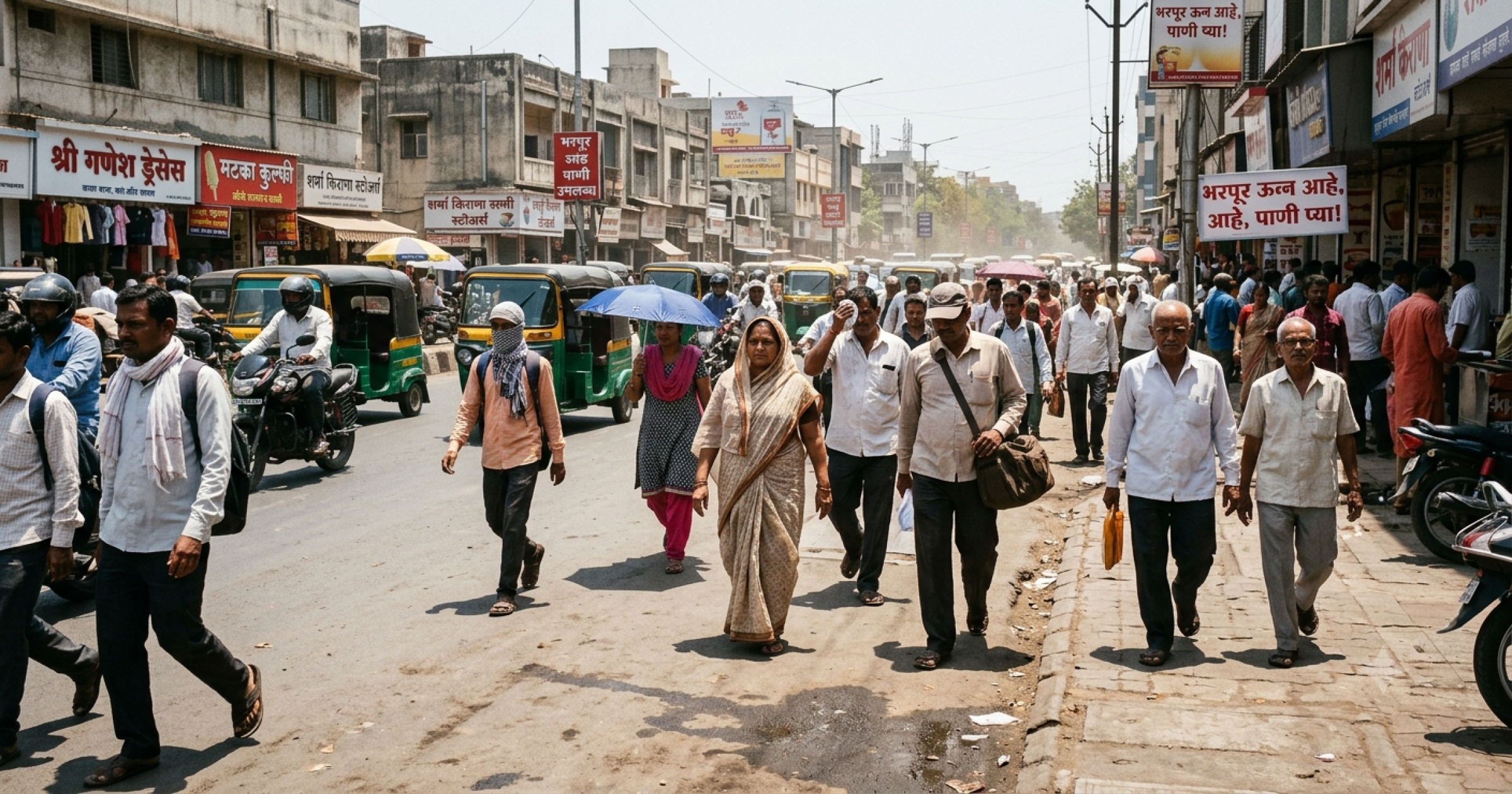 उन्हाची काहिली, घामाच्या धारा... पारा ३७ अंश पार