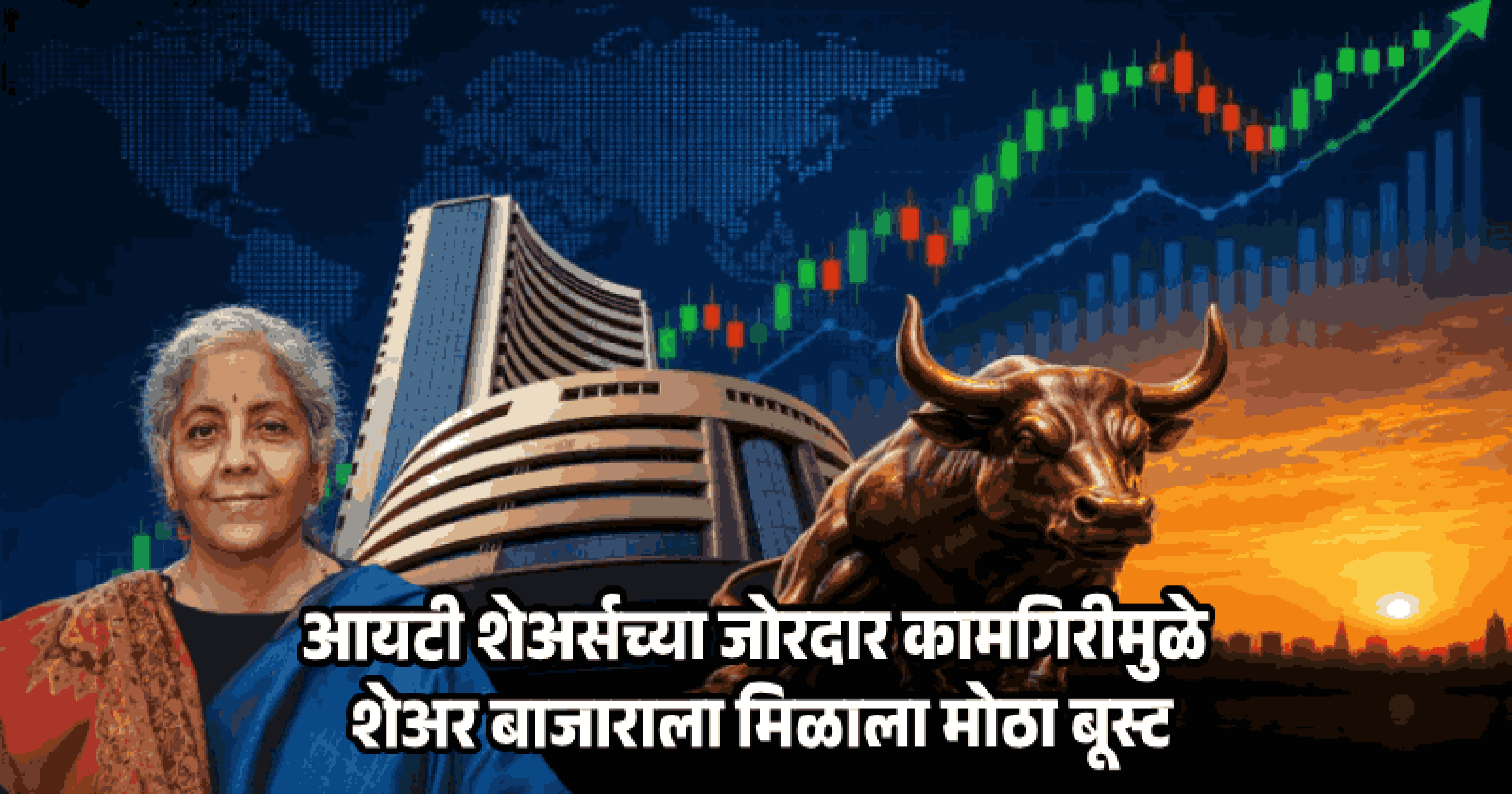 अर्थमंत्र्यांच्या 'त्या' एका विधानाने शेअर बाजारात तुफान तेजी; सेन्सेक्स १,०७४ अंकांनी उंचावला!