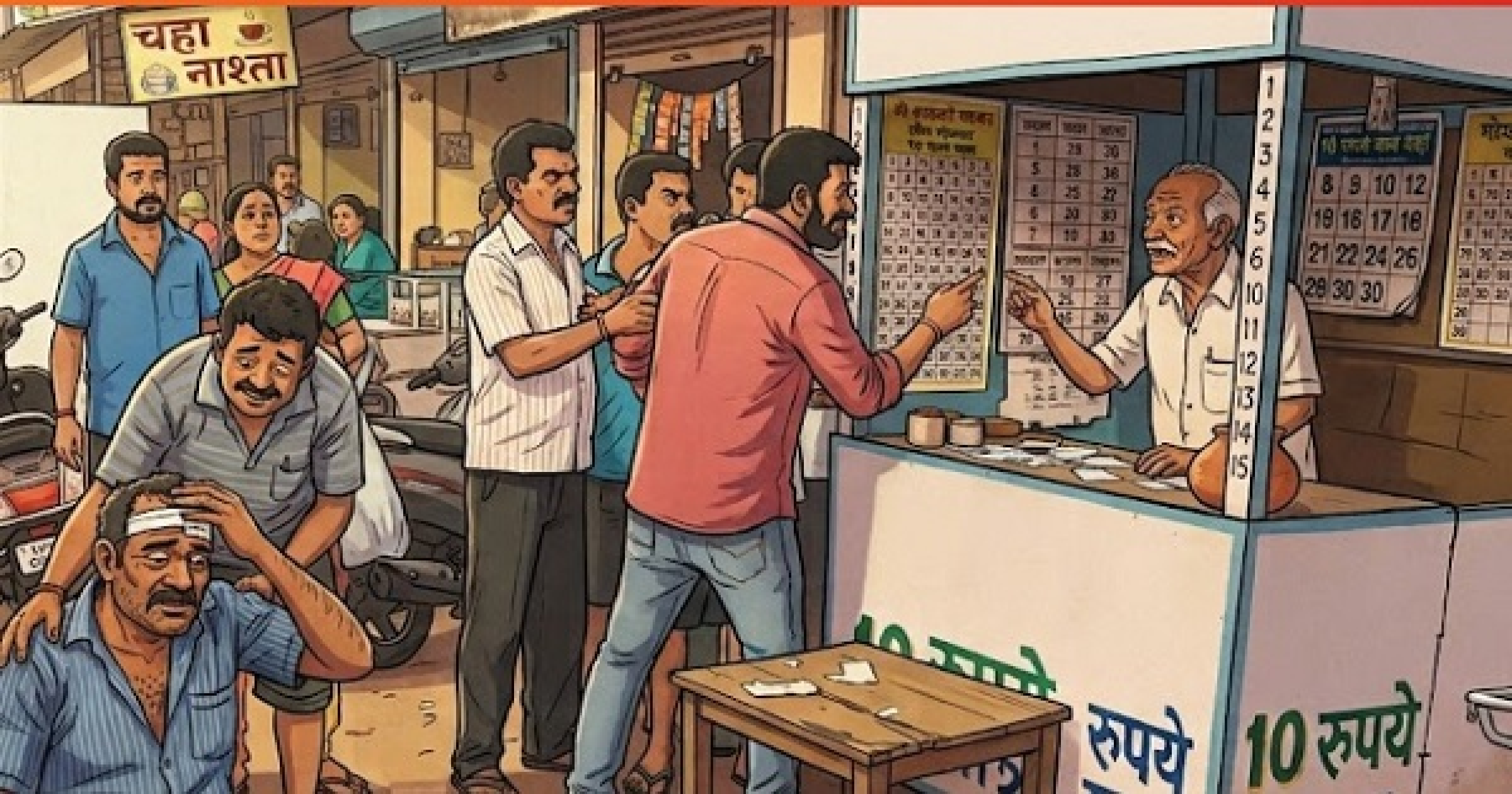 दहा रुपयांच्या मटक्यावरून दुकानदारावर कटरने हल्ला