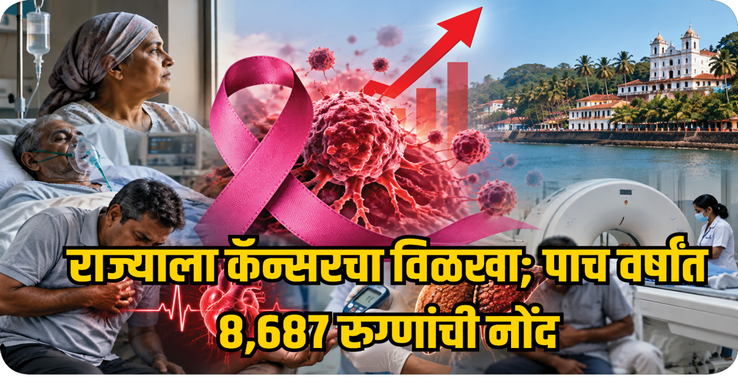 राज्याला कॅन्सरचा विळखा; पाच वर्षांत ८,६८७ रुग्णांची नोंद