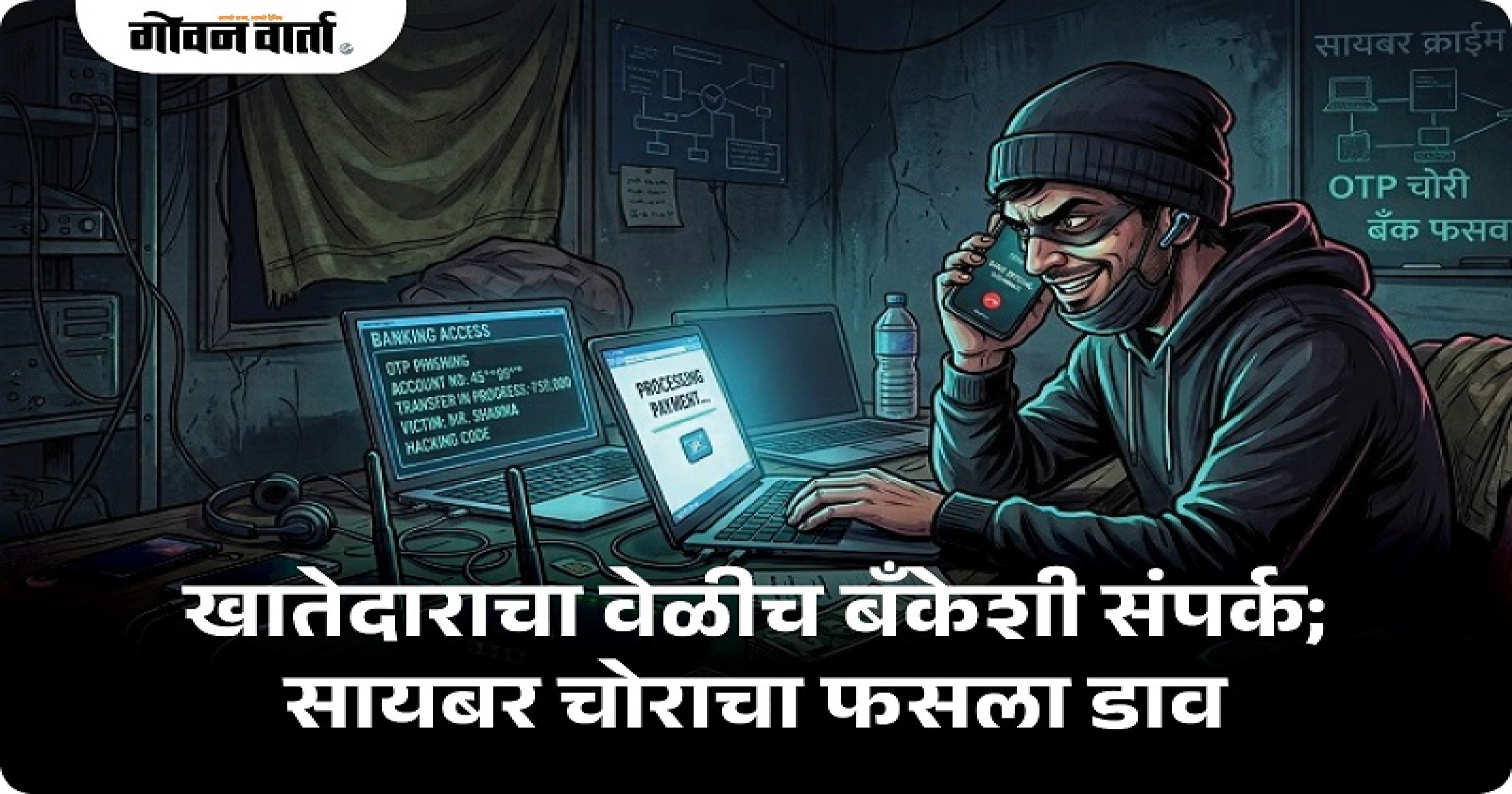 खातेदाराच्या सावधगिरीमुळे सायबर चोराचा फसला डाव
