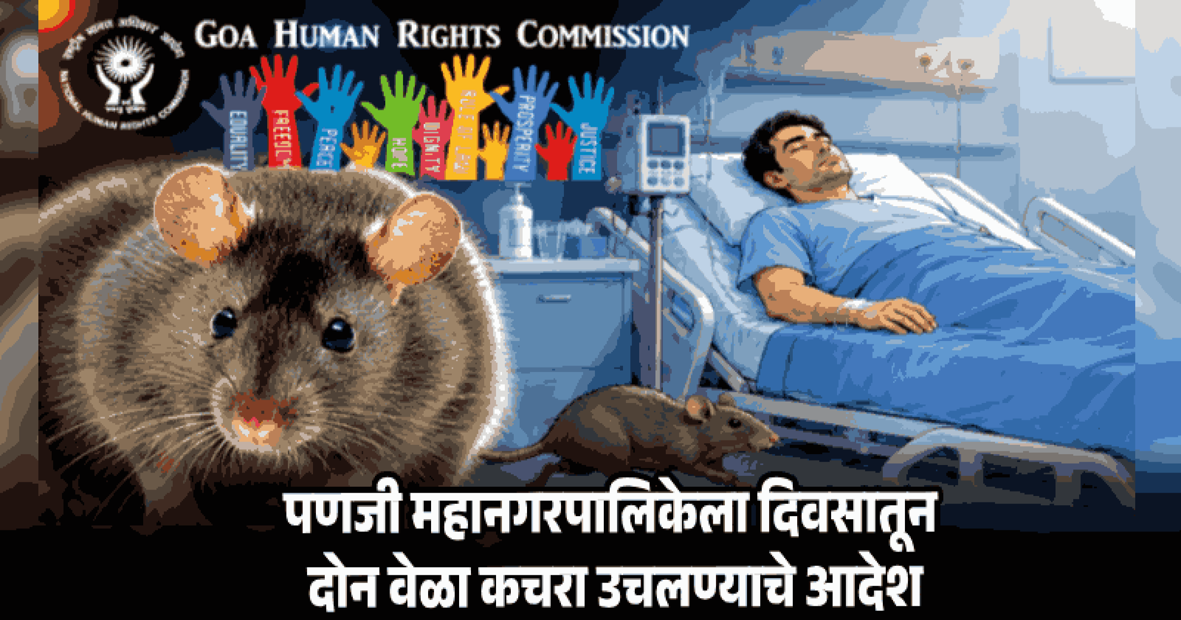 गोमेकॉतील उंदरांवर नियंत्रण ठेवा; मानवाधिकार आयोगाचे निर्देश
