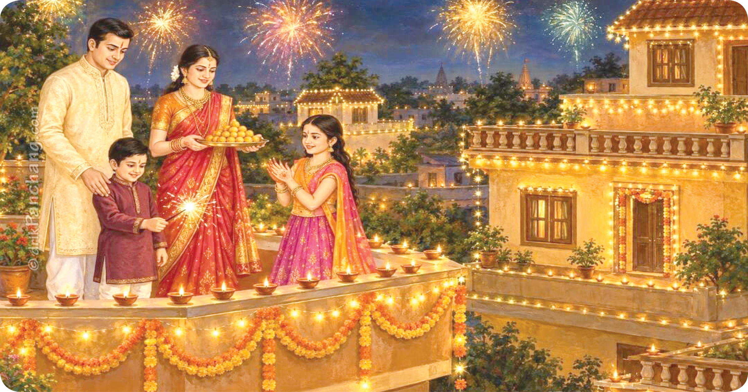 लक्ष-लक्ष  दीप उजळती