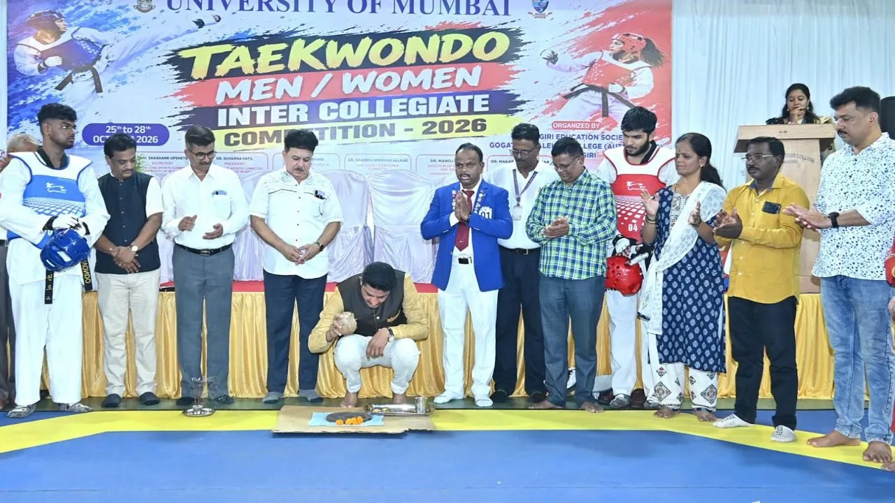 Inter-college Taekwondo Championship inaugurated at Gogate-Jogalekar College, with 200 athletes participating from 51 colleges.
