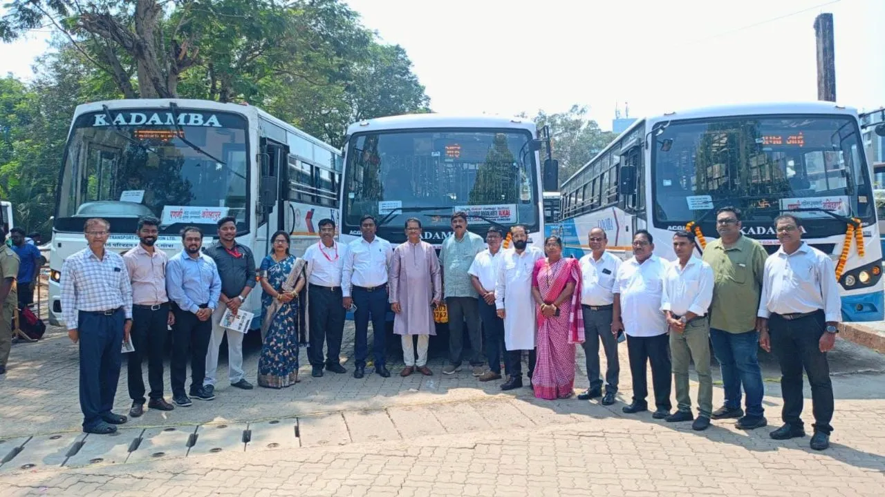 Kadamba Transport Corporation launches new bus services from Panaji to Kolhapur, Narsobawadi and Mahabaleshwar via Sindhudurg.