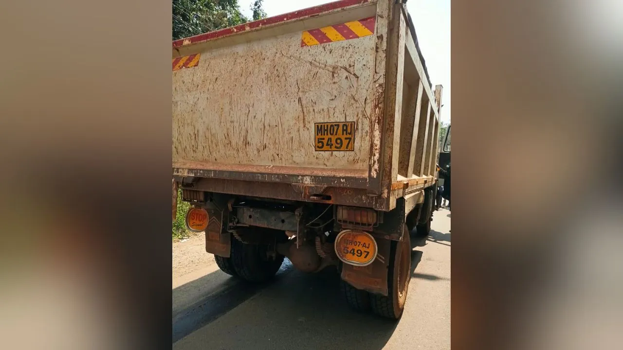 Fatal Dumper Accident on Mumbai Goa Highway Service Road at Tarele in Kankavli