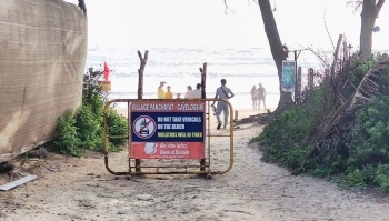 Entry of vehicles to   Mobor beach banned