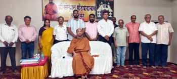 Kavale Math Swamiji alleges fresh  encroachment of land in Khanapur