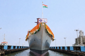 GSL launches Navy   vessel, delivers   Coast Guard ship