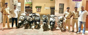 Three arrested as police  bust scooter theft racket