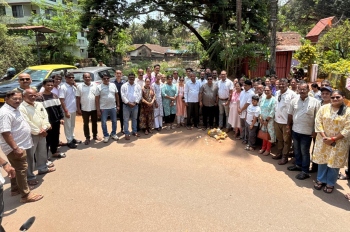 Nullah desilting near   Goa Shipyard launched