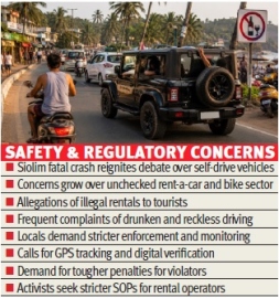 Self-drive vehicle boom under scanner after fatal Siolim crash