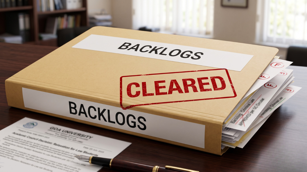 Goa University approves one-time relief for law students facing backlog hurdle