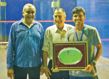 Squash: Yash honoured  as most promising junior
